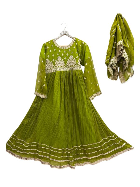 Chunri style 3pc_maxi frock - Image 6